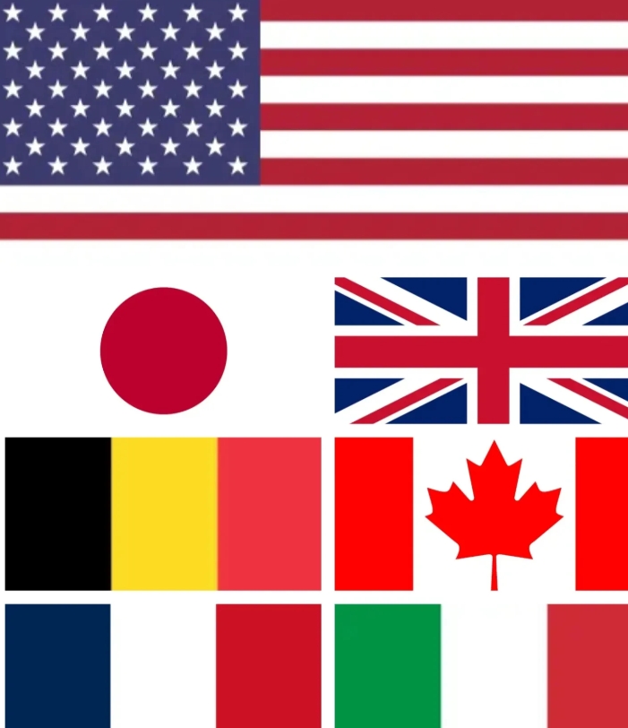 七国集团警告中国：

第一位、美国：警告中国
第二位、法国：警告中国
第三位、德