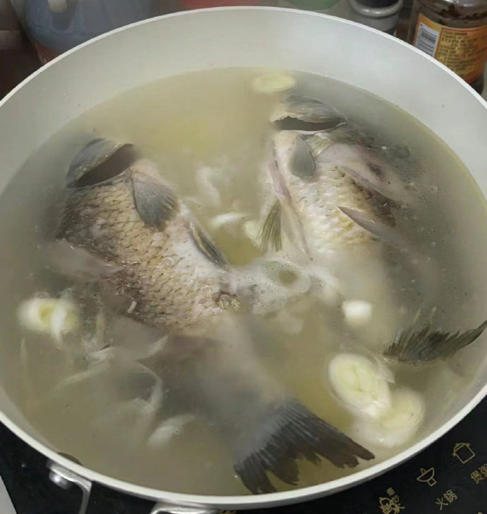 熬鱼汤感觉鱼只是在里面睡着了