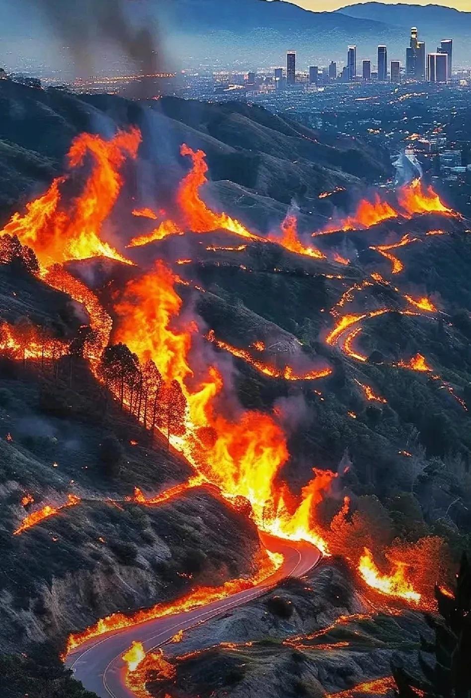 美国大火烧到飞机坠毁，这画面看着太过生动形象了。
印度不是派了两架消防飞机去美