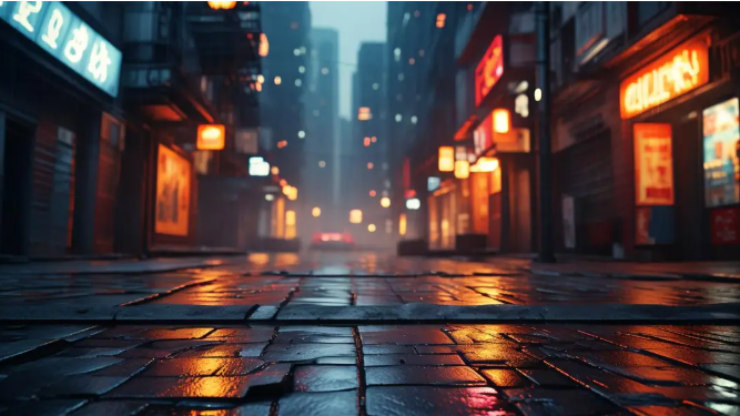 街景夜色如幻