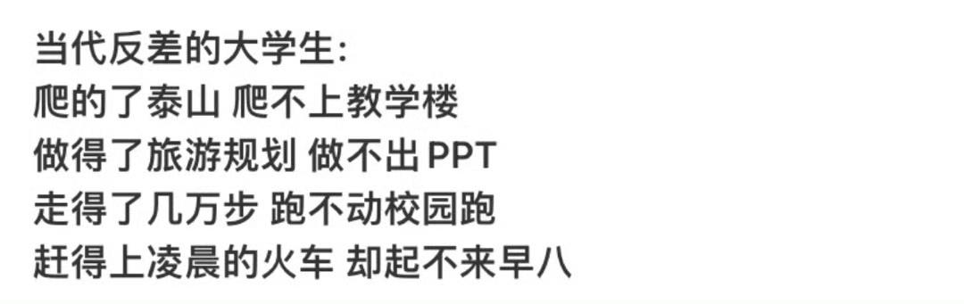 当代反差的大学生