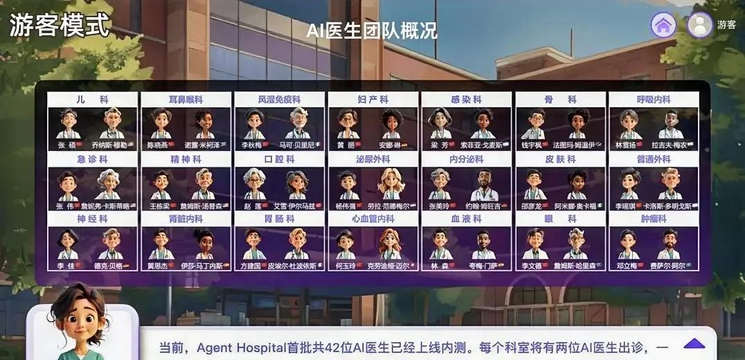 AI医院的诞生可谓是对医疗行业的天翻地覆的改变。42个AI医生从挂号到治疗全程负