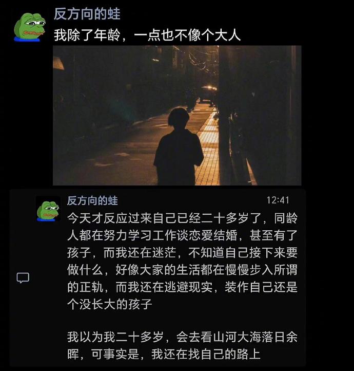 我发现我除了年龄，一点都不像个大人