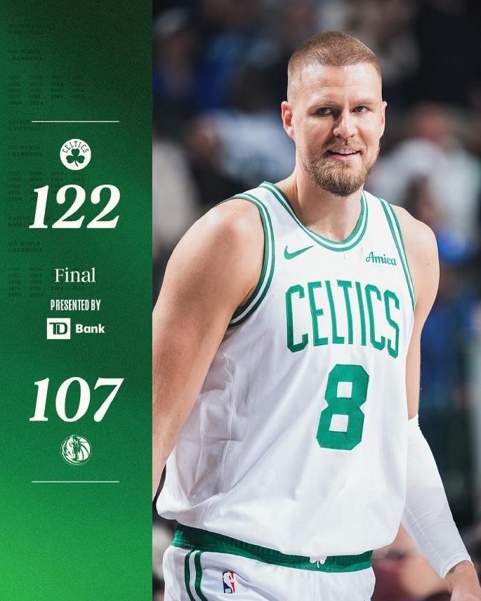 #凯尔特人战胜独行侠#
1月26日，在NBA常规赛凯尔特人与独行侠的比赛中，绿军