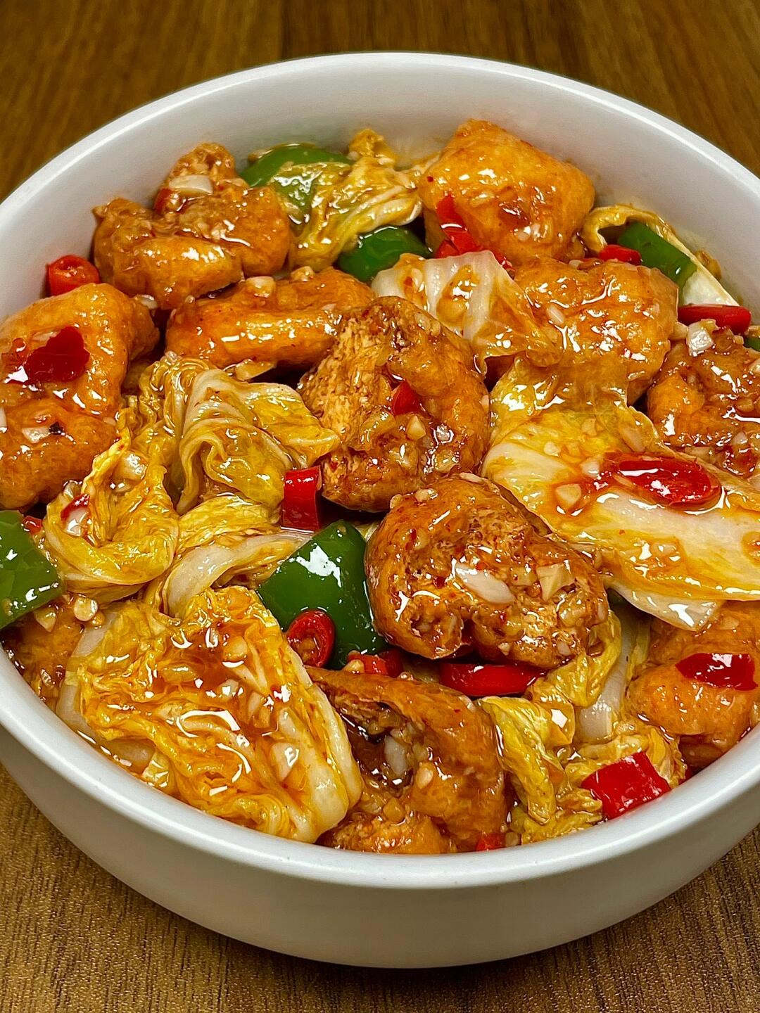 讲真！这做法真的巨巨巨好吃！！巨下饭的娃娃菜焖豆泡，求你们去做！！ 娃娃菜鲜香入
