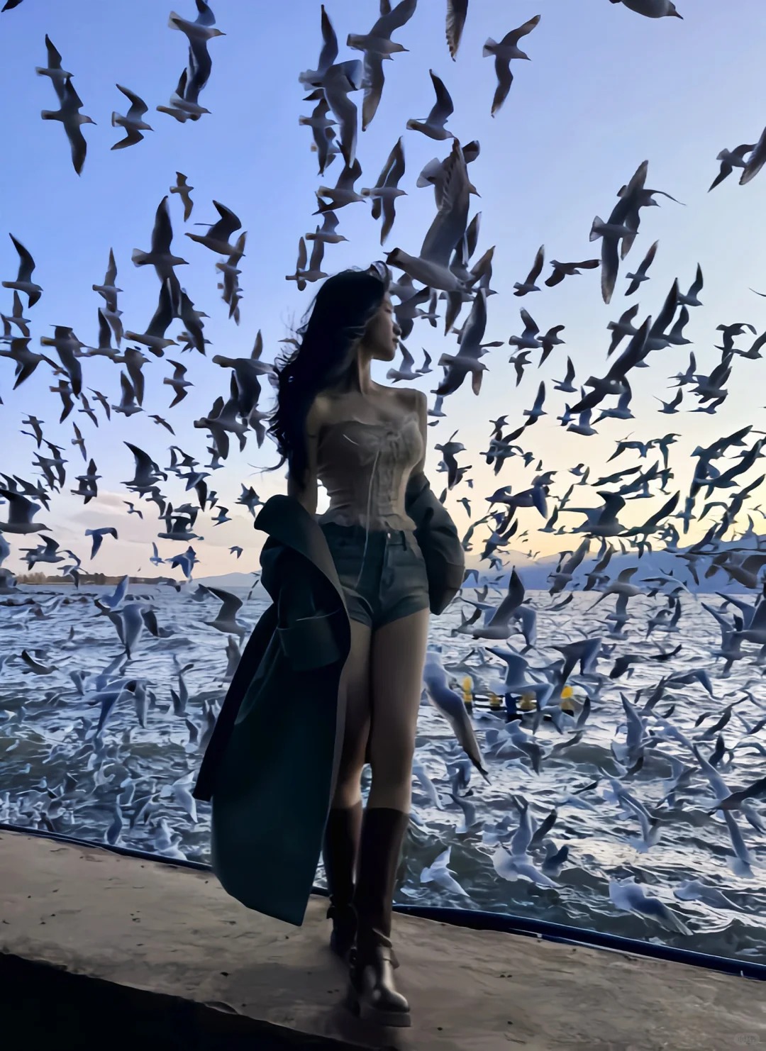海鸥与大海