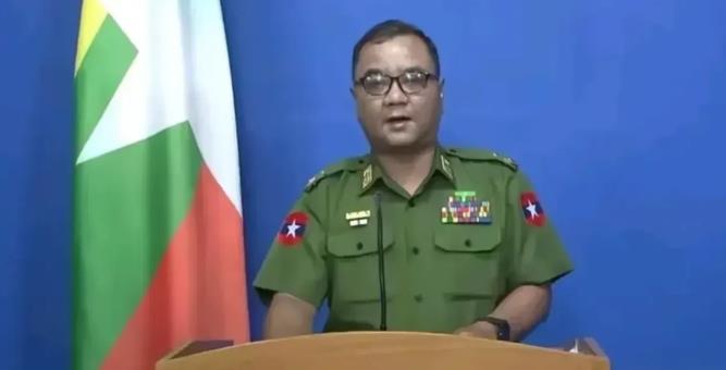 快讯！
缅甸方面传来最新消息！

缅甸军政府的发言人左敏吞提到：“果敢同盟军在一