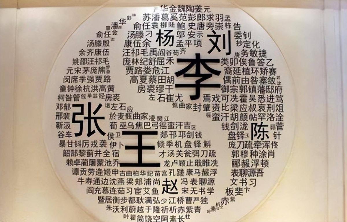 中国人口姓氏前15名，你在第几？
第01名：王——1.045亿
第02名：李——