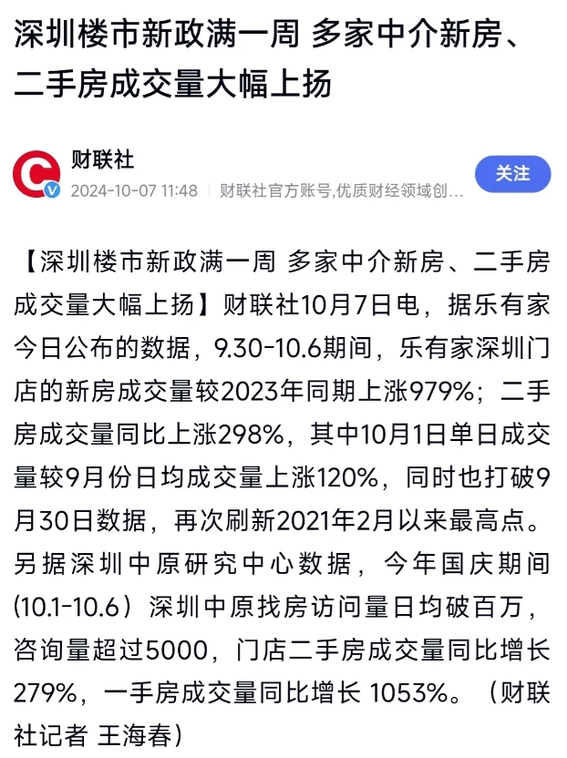 国庆期间，深圳部分楼盘悄然上调了售价，试图用涨价来传递市场回暖的信号。这种做法真