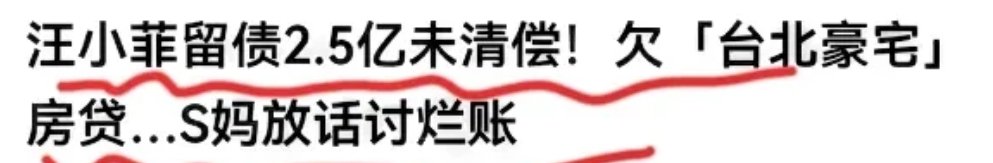 白热化，S家不放过汪小菲原因被曝：豪宅没法过户，仍欠上亿尾款

大S去世之后，汪