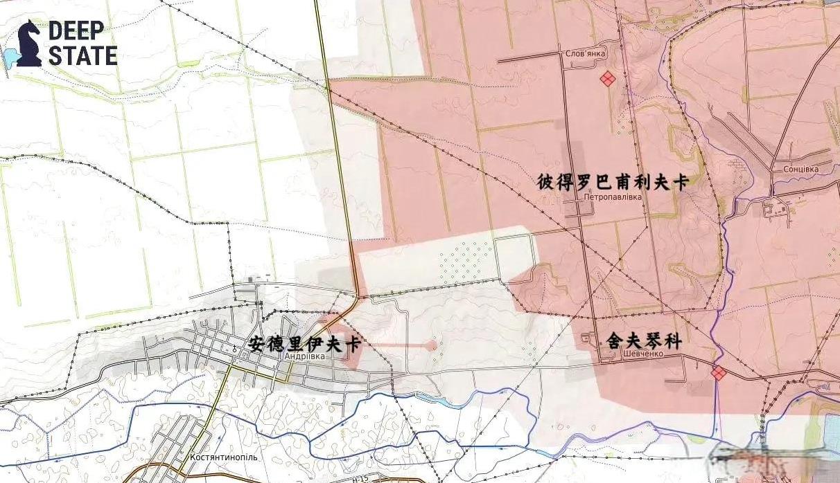 乌克兰官方信源 DEEPSTATE 报道下午，红军村方向乌军第46旅的一些士兵在