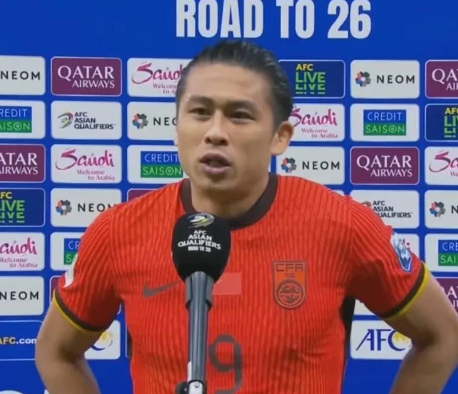 中国2-1印度尼西亚
赛后国足进球功臣张玉宁说了一句心里话：

张玉宁说：每个队