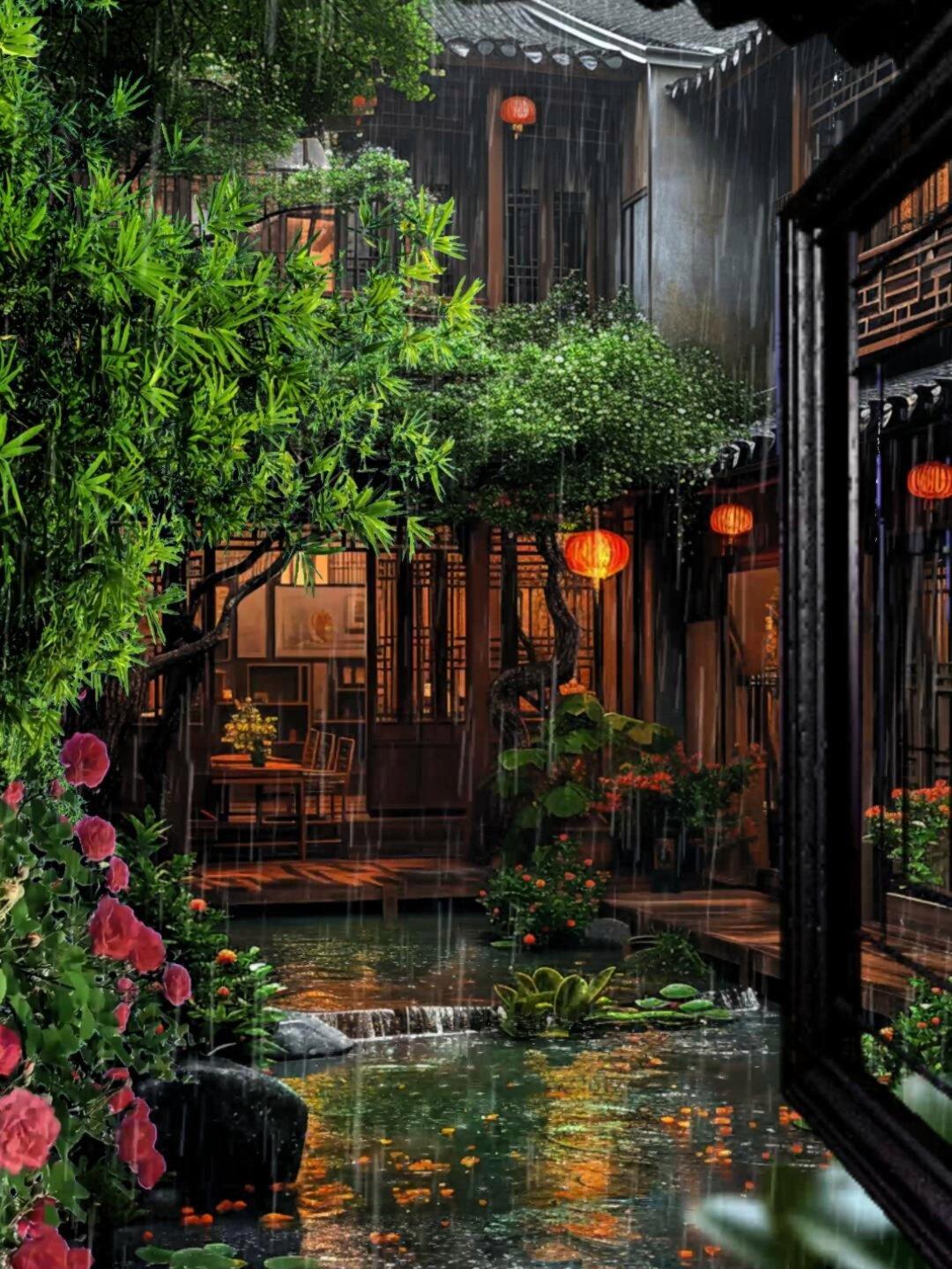 踏入这座中式庭院