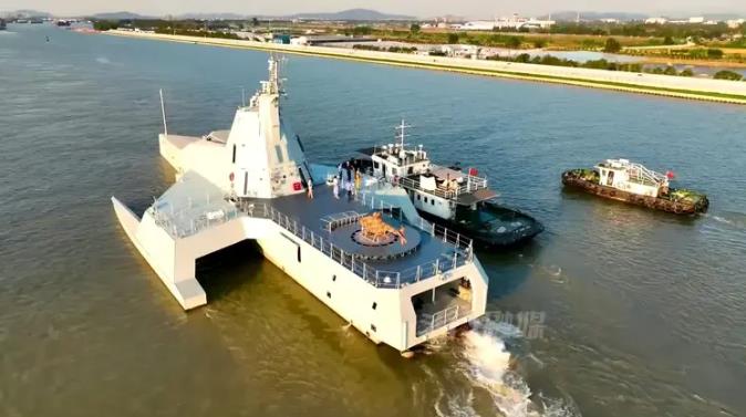 又是美国画PPT，中国真做出来！中国船舶集团研发的大型无人作战艇——JARI-U