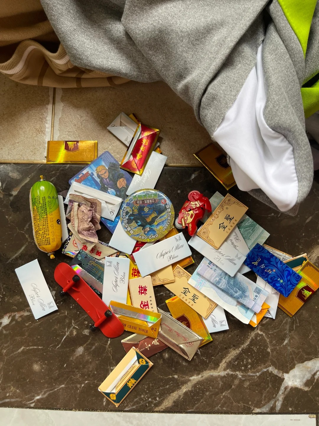 儿子裤子里发现的