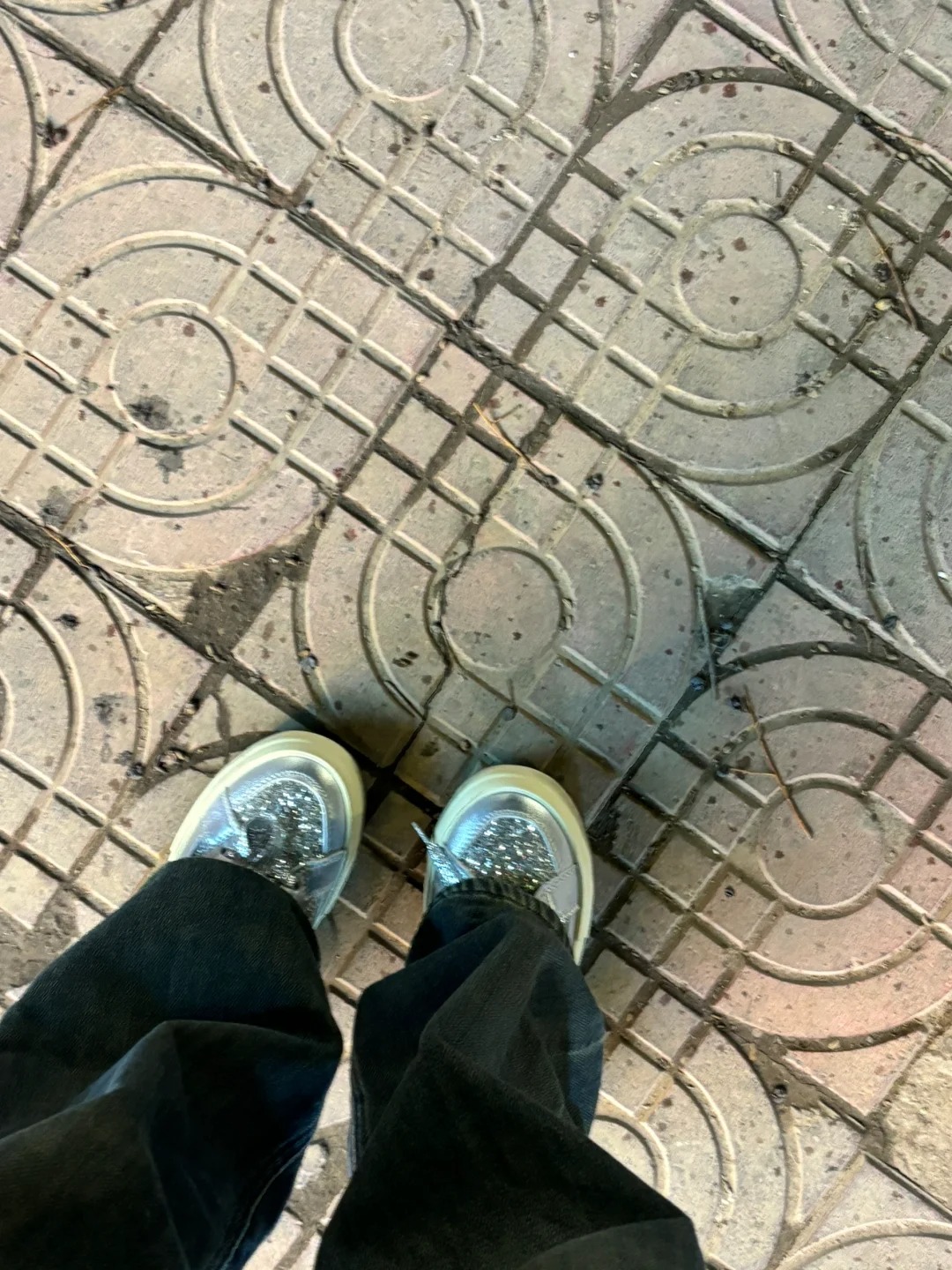 看我亮晶晶的新鞋