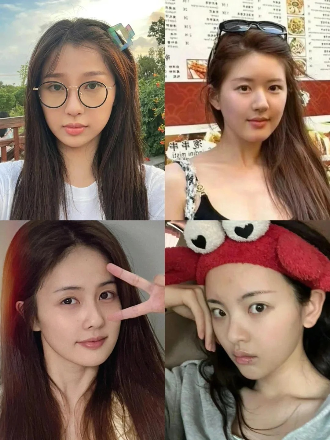 这算是真素颜吗？不懂就问。
有时候在想明星真的会发全素颜照吗？
有些人越素越美，