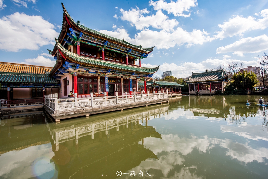 昆明最美的免费公园，古色古香堪称”赛江南，冬天也很美