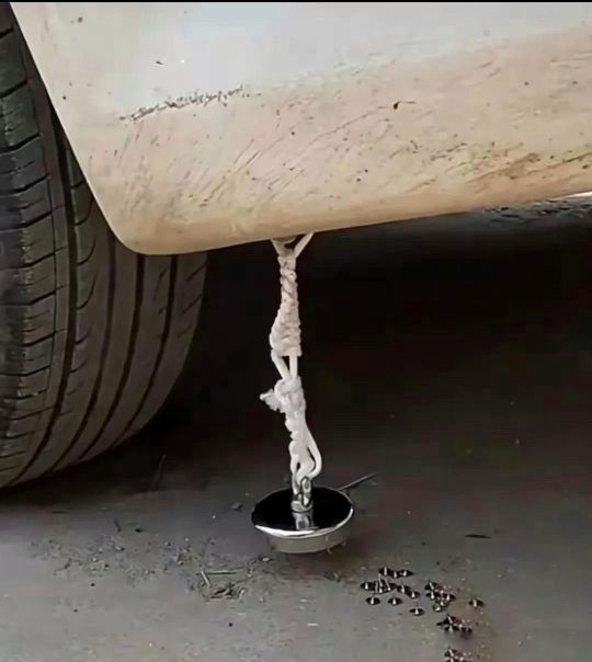 我发明的，再也不怕扎胎了