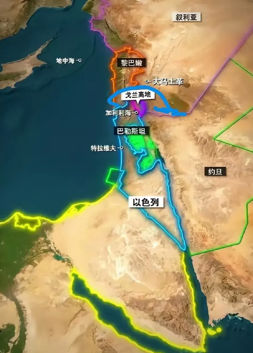 以色列竟然说，
戈兰高地是他们不可分割的一部分！
真是让人惊掉下巴，
这不是赤裸