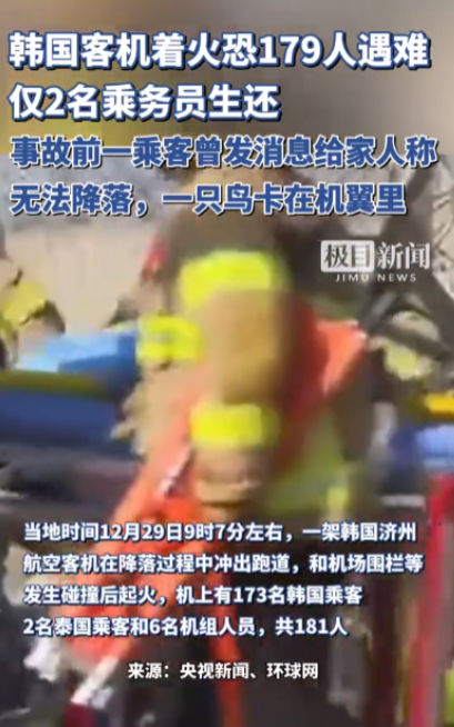 “不幸中的万幸！”韩国客机意外坠毁，机上179人不幸去世，可让人难以置信的是，本