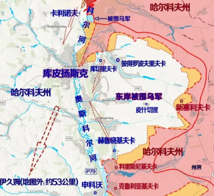 在库尔斯克，乌军始终维持补充至2万以上精锐力量坚守苏贾，俄以二线军队和数量优势保