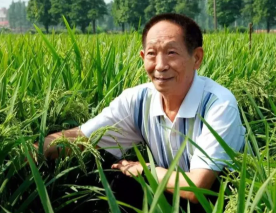 2008年，袁隆平参加车展时被一辆68.8万的敞篷车吸引，忍不住摸了一把。就这么