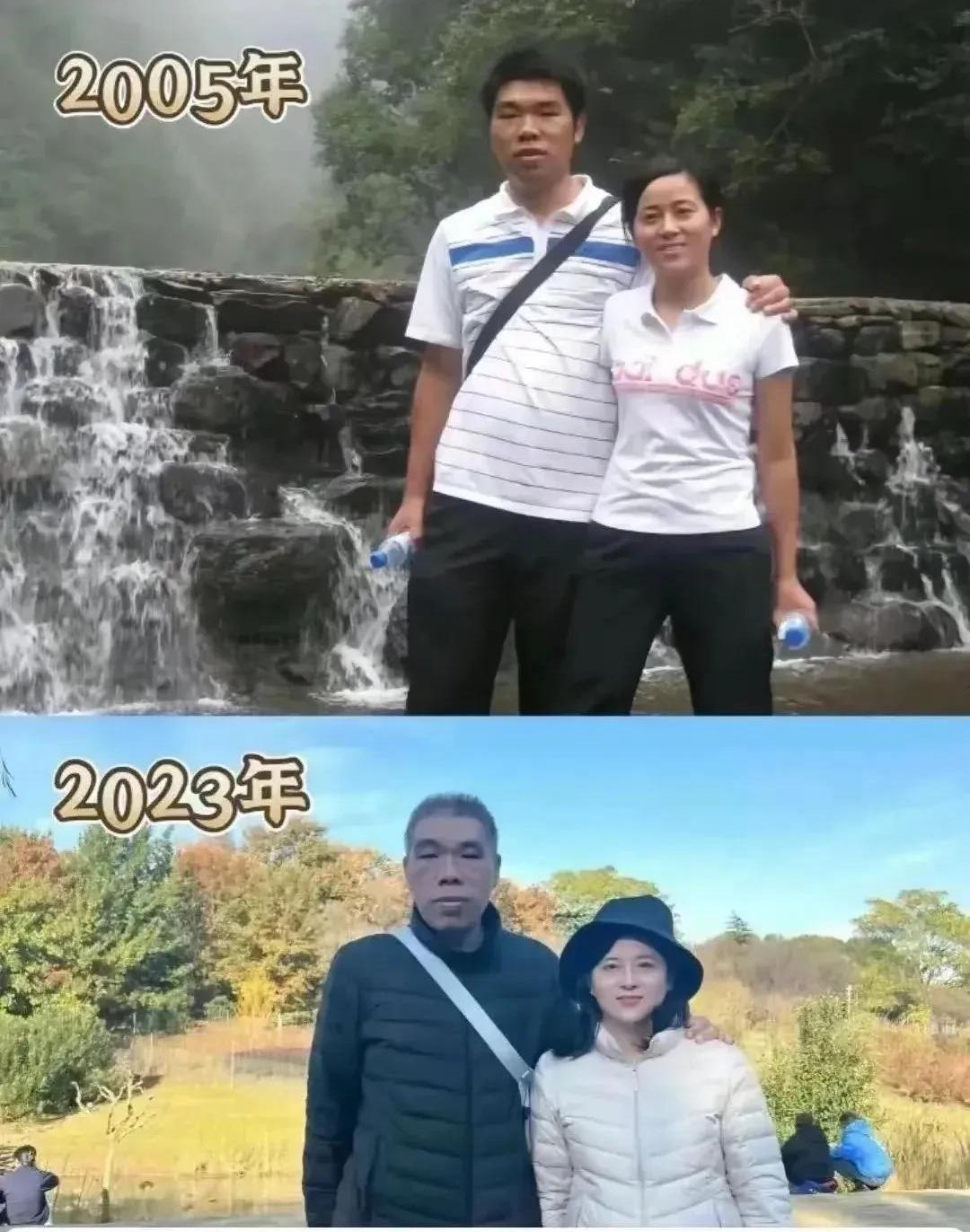 大哥魅力不减当年，换了一个年轻的女朋友