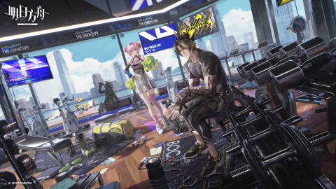 明日方舟超话 有幸参与了小船这次和keep联动插图的绘制，感谢组内老师们的指导