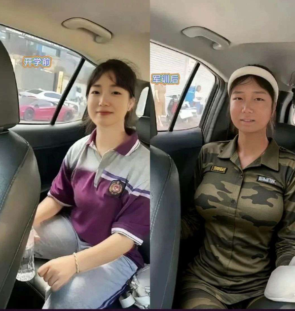 开学前，军训后 还以为接错了呢…