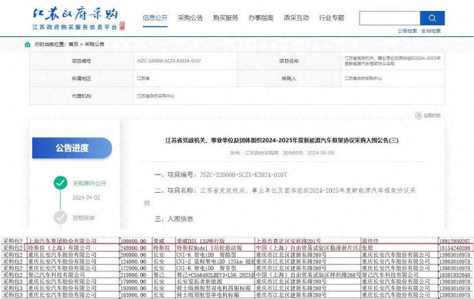 网传特斯拉进入政府采购用车目录，一睁眼Model Y就要变成官车了吗？

莫非已