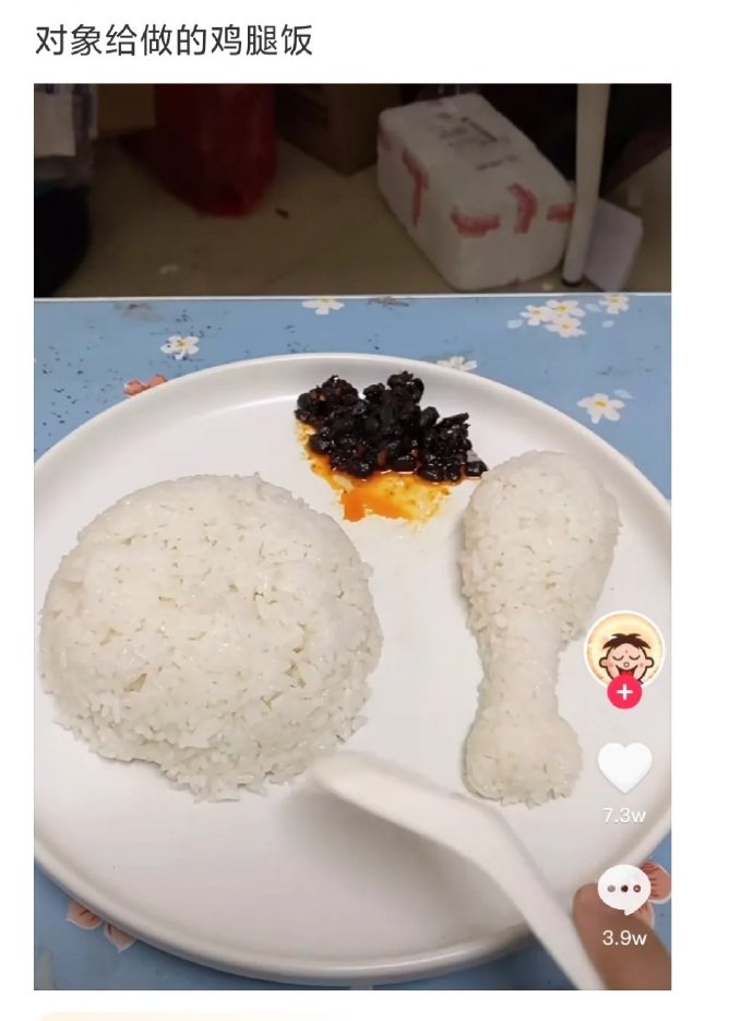 对象给做的鸡腿饭