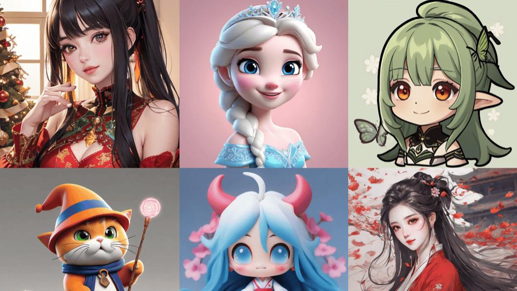 10款热门动漫AI模型，支持在线创作！每日赠送免费文生图和图生图额度