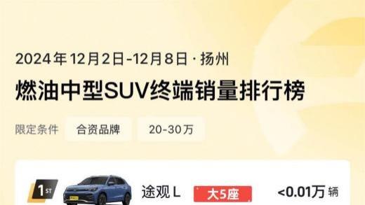 江浙沪偏爱的大七座SUV，又双叒销量领先了