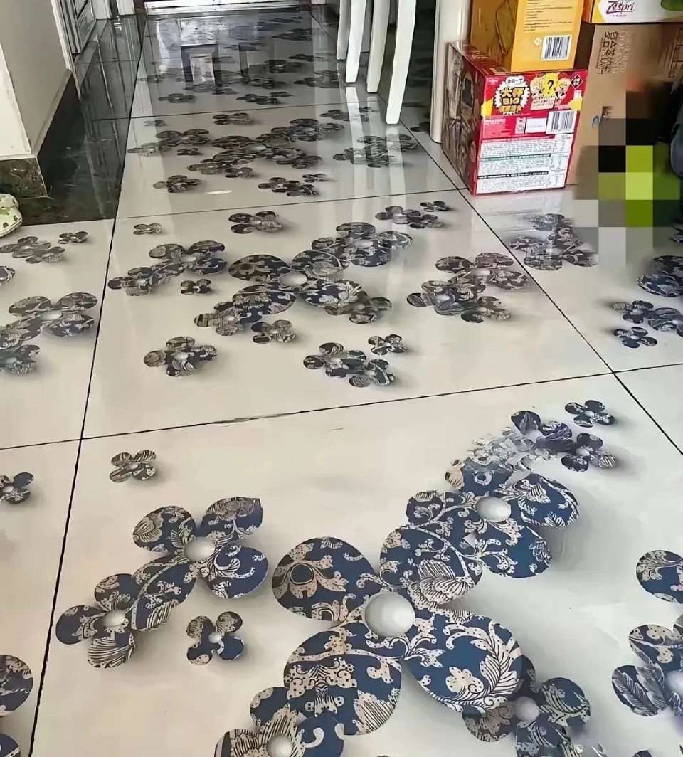 看到闺蜜家的地砖有点无语
