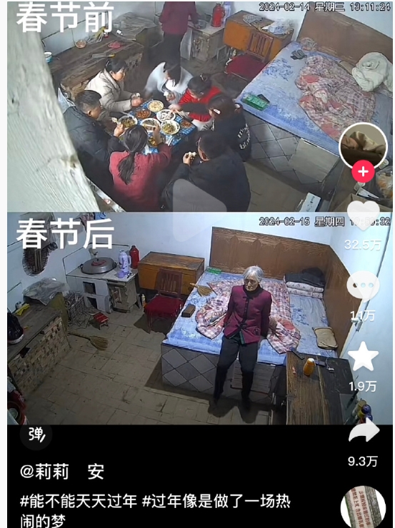 什么是过年：很多老人花5天时间做了个热闹的梦，然后用360天继续等待下个梦的到来