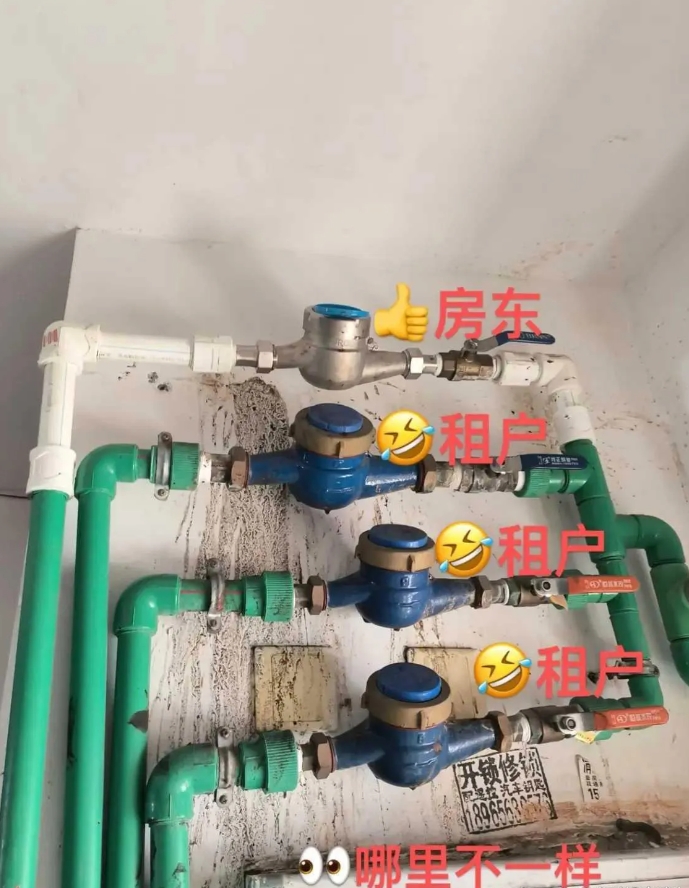 这几个水表有什么不一样呢？
