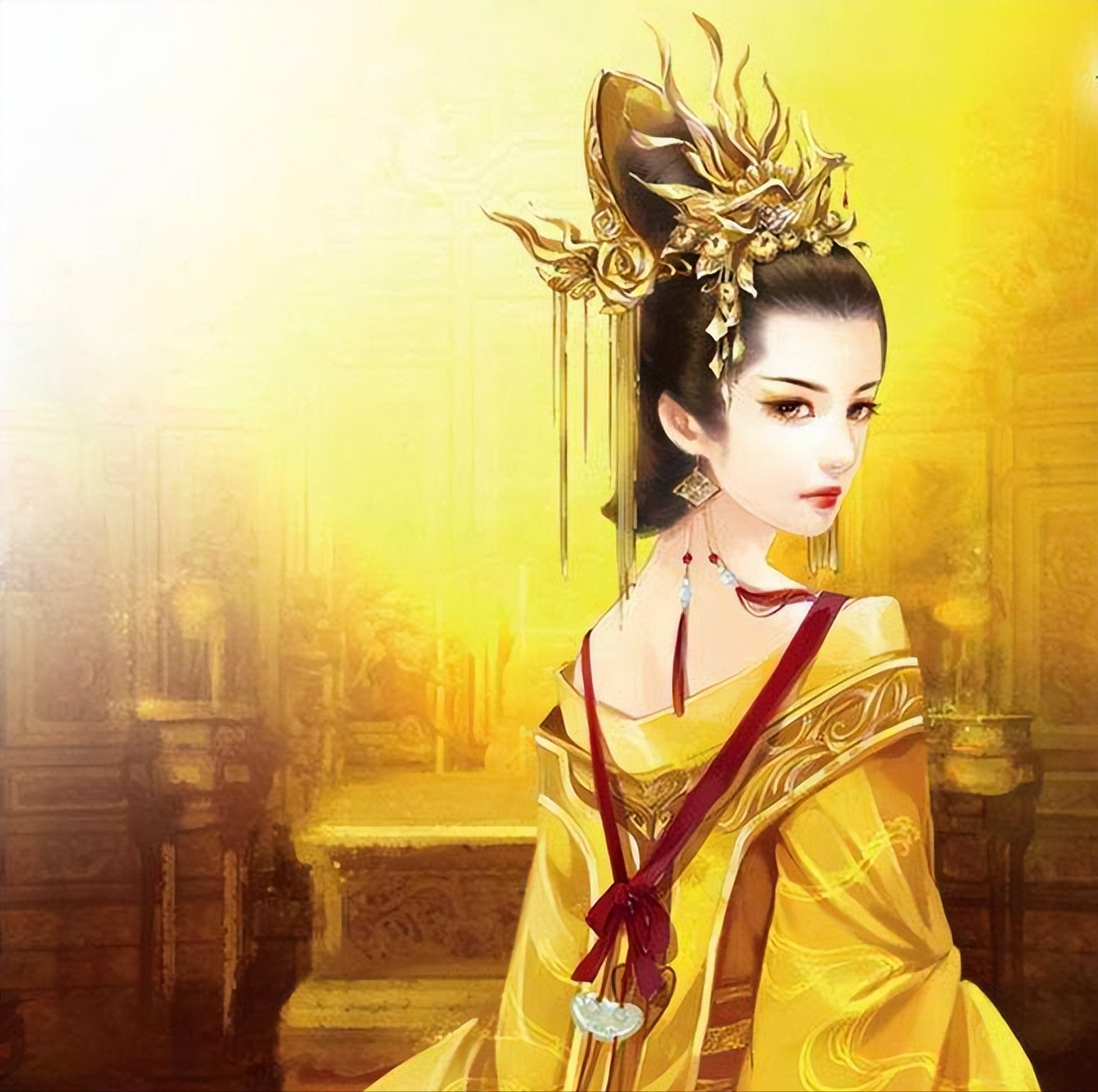 1189年，一个宫女正在服侍宋光宗沐浴，她的手白皙软嫩。她将毛巾递给宋光宗，二人