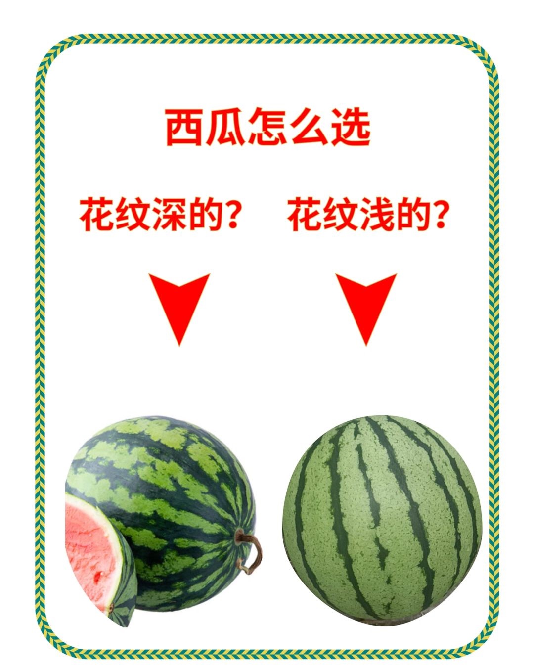 西瓜挑选攻略：教你辨别甜度与成熟度的秘诀。

到了快乐吃瓜的季节，但是怎么买到好