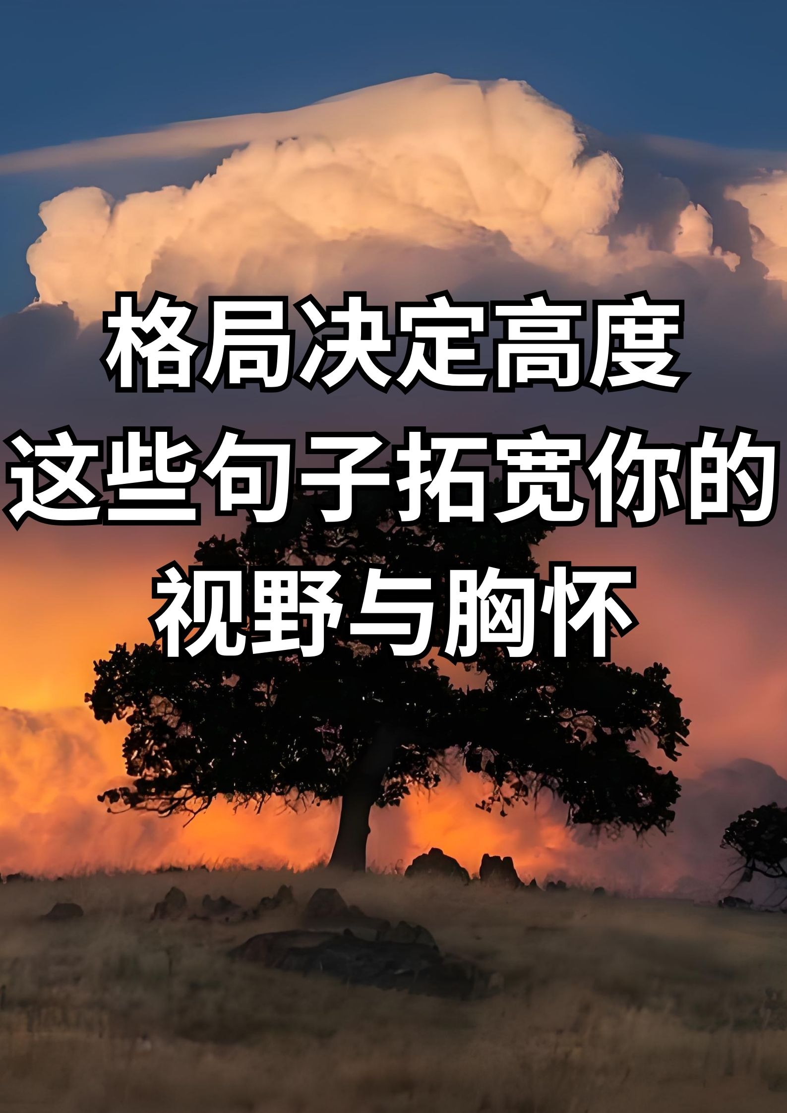 格局决定高度，这些句子拓宽你的视野。