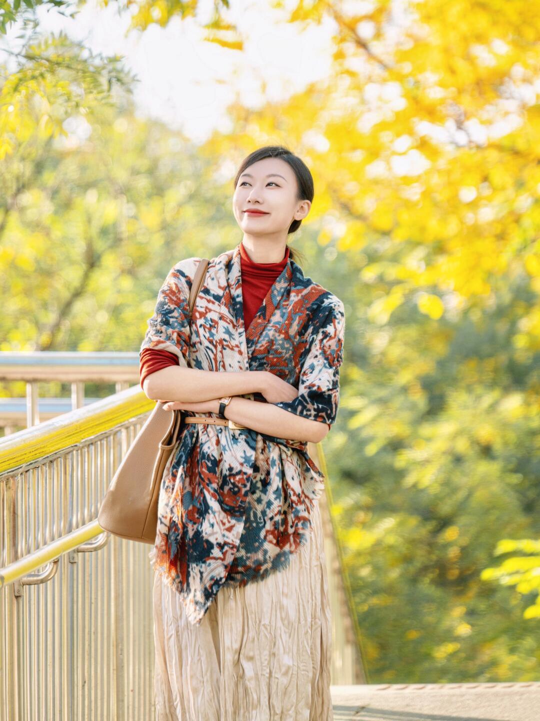 秋去冬来 把秋天的颜色定格在身上🍂
