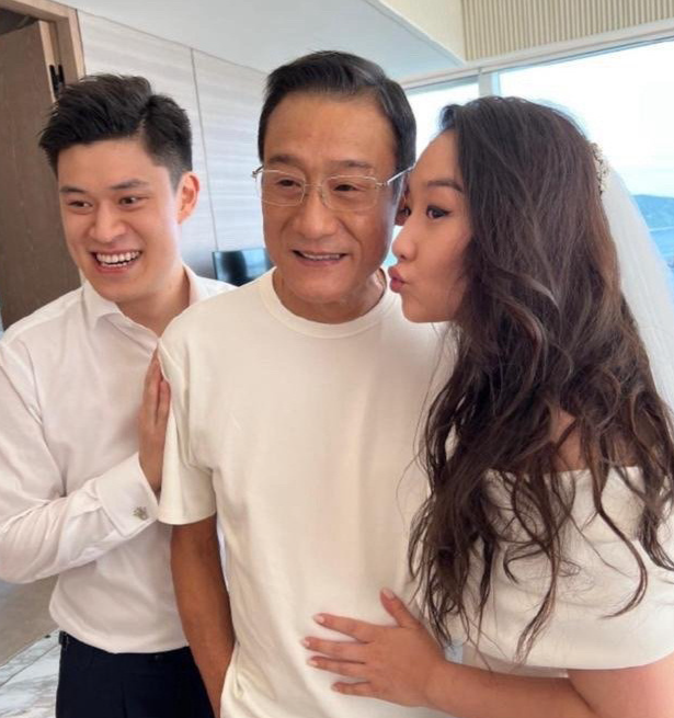 梁家辉的女儿也出嫁了，女婿看上去有点像孙杨