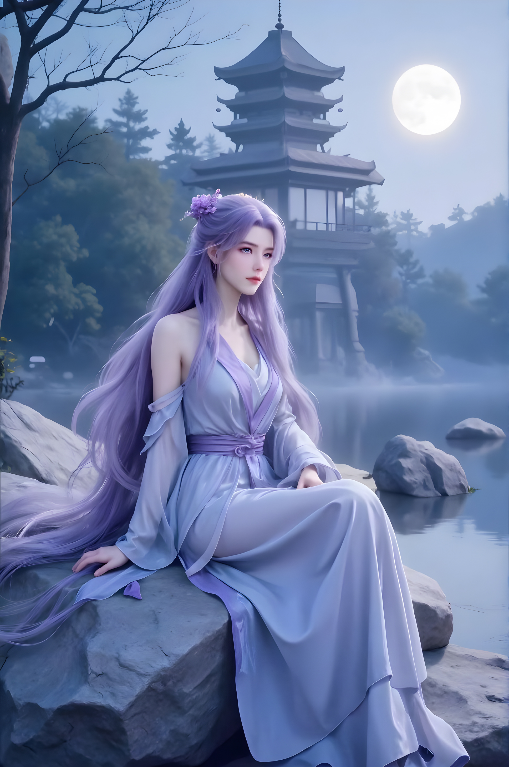 国漫女神云霄仙子AI美图：长庚道友莫怕，我来助你！