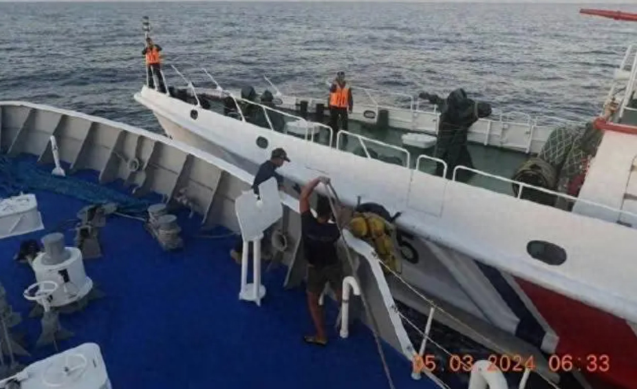 最近菲律宾跳得很欢，3月5日菲船只故意冲撞中国海警艇，中国海警启动水炮驱离。此外