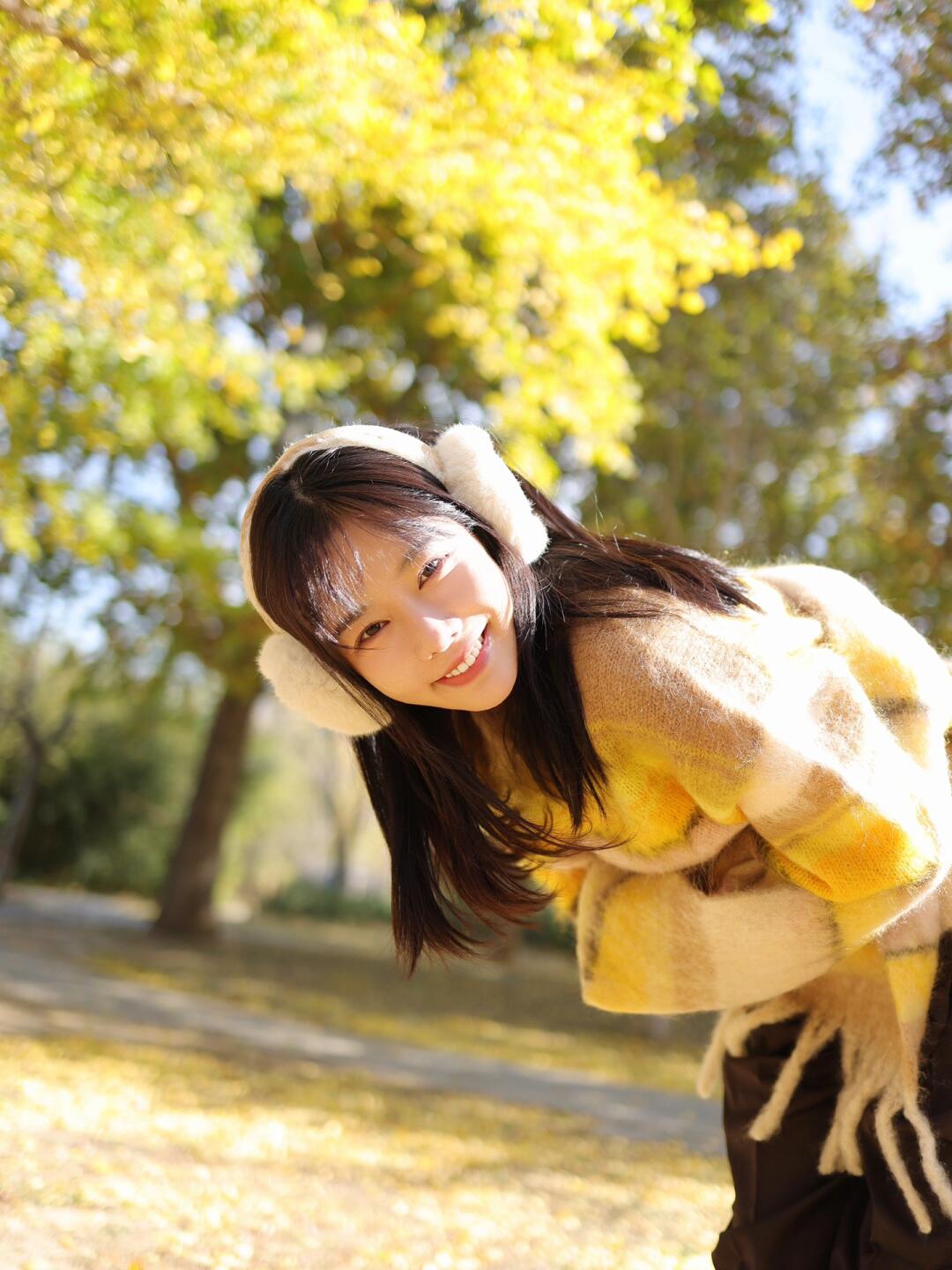 人像写真｜隐藏在路边的北京银杏公园