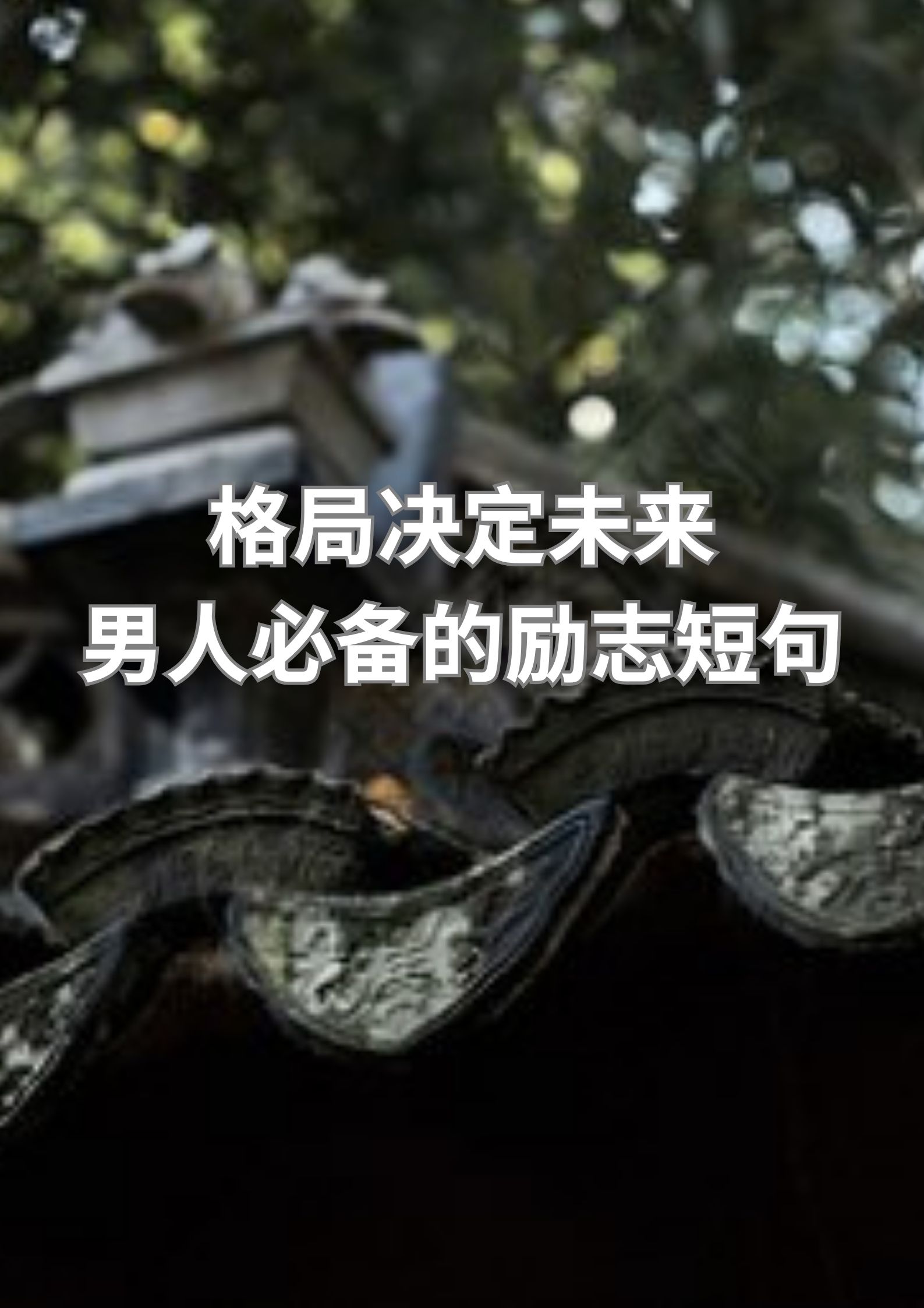 格局决定未来，男人必备的励志短句！