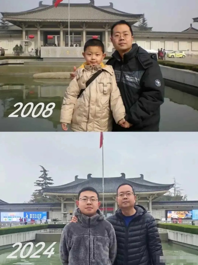 爸爸还没老，儿子先老了