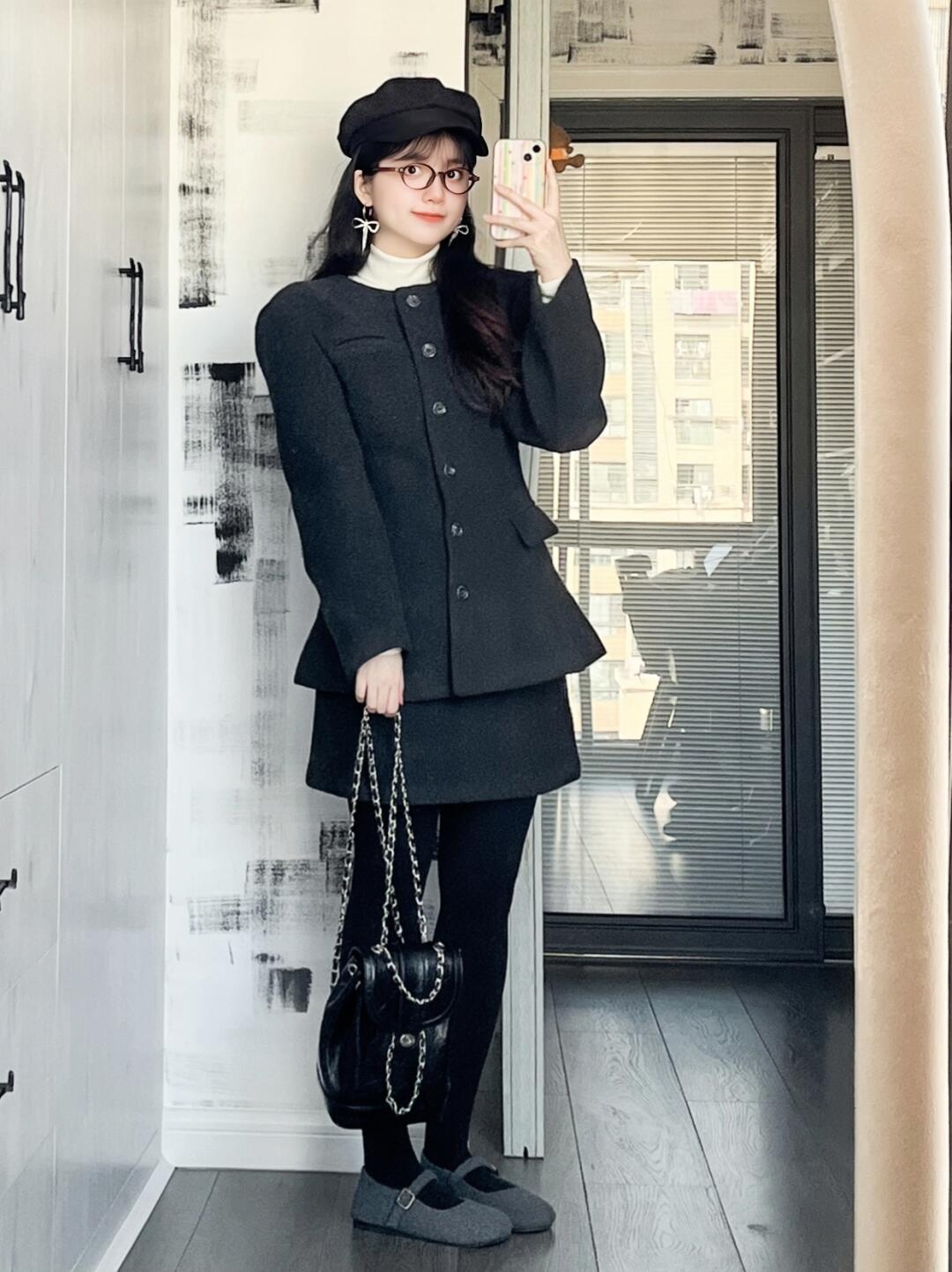 敲适合圣诞和元旦的千金感小套装✨小miu一下
