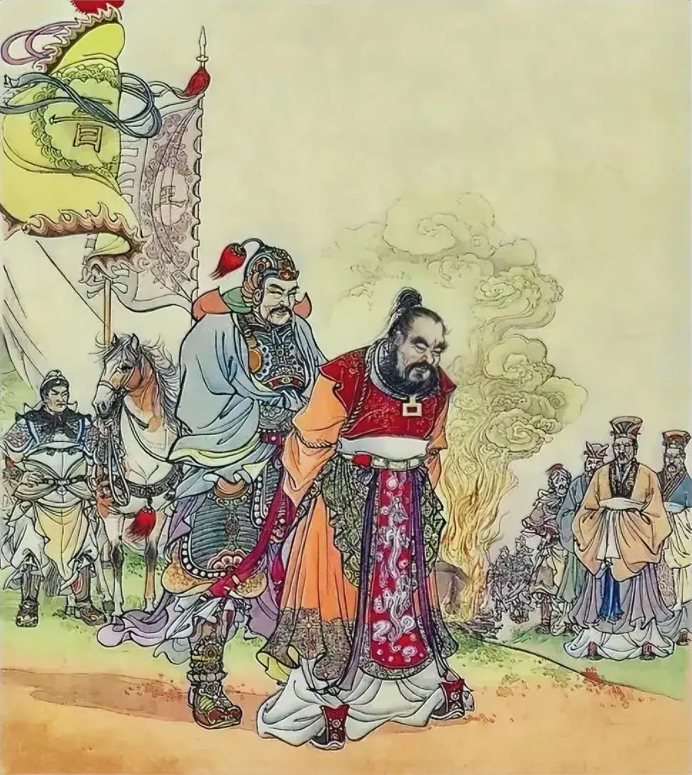 公元280年，吴主孙皓在臣子建议下，自缚出城向西晋投降。孙皓被司马炎封为归命侯，