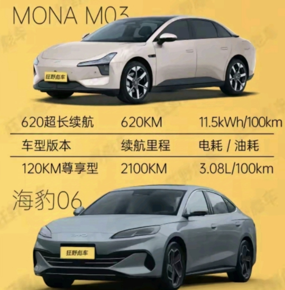 海鸥根本不入眼，小鹏m03已经开始对标海豹了，网上很多人说试驾海豹和m03后，基